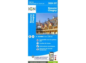 9782758551928 - IGN topographische Karte 125T Série Bleue   3024OT   3024OT Beaune Chagny Karte (im Sinne von Landkarte)