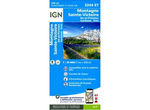 9782758552239 - 3244ET Montagne SteVictoire Aix-en-Provence Karte (im Sinne von Landkarte)