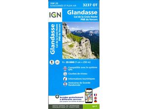 9782758552833 - IGN topographische Karte 125T Série Bleue   3237OT   3237OT Glandasse Col de la Croix-Haute Karte (im Sinne von Landkarte)