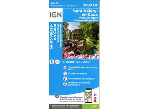 9782758552987 - IGN topographische Karte 125T Série Bleue   1909OT   1909OT Staint-Valery-en-Caux - Veules-les-Roses Karte (im Sinne von Landkarte)