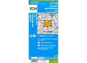 9782758553069 - IGN topographische Karte 125T Série Bleue   1514SB   1514SB Condé-sur-Noireau Karte (im Sinne von Landkarte)