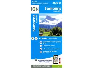 9782758553526 - IGN topographische Karte 125T Série Bleue   3530ET   3530ET Samoëns - Haut Giffre Karte (im Sinne von Landkarte)