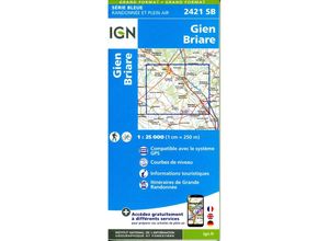 9782758553946 - IGN topographische Karte 125T Série Bleue   2421SB   2421SB Briare Karte (im Sinne von Landkarte)