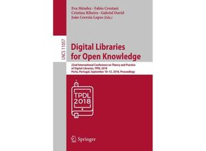 9783030000653 - Digital Libraries for Open Knowledge Kartoniert (TB)