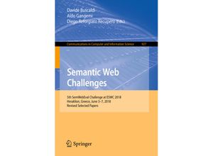 9783030000714 - Semantic Web Challenges Kartoniert (TB)