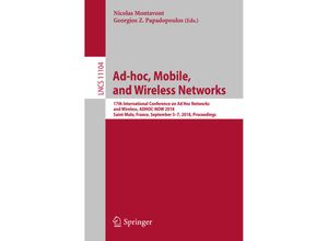 9783030002466 - Ad-hoc Mobile and Wireless Networks Kartoniert (TB)