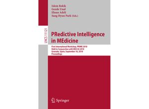 9783030003197 - PRedictive Intelligence in MEdicine Kartoniert (TB)