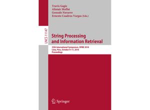 9783030004781 - String Processing and Information Retrieval Kartoniert (TB)