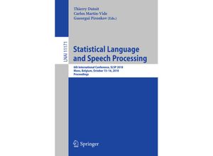 9783030008093 - Statistical Language and Speech Processing Kartoniert (TB)