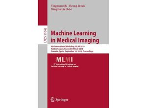 9783030009182 - Machine Learning in Medical Imaging Kartoniert (TB)