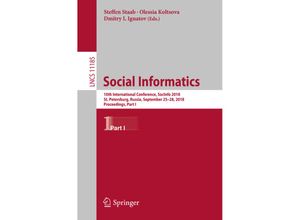 9783030011284 - Social Informatics Kartoniert (TB)