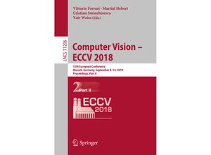 9783030012151 - Computer Vision - ECCV 2018 Kartoniert (TB)