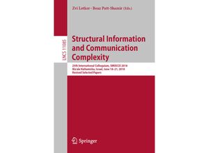 9783030013240 - Structural Information and Communication Complexity Kartoniert (TB)