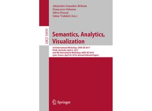 9783030013783 - Semantics Analytics Visualization Kartoniert (TB)