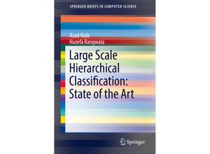 9783030016197 - SpringerBriefs in Computer Science   Large Scale Hierarchical Classification State of the Art - Azad Naik Huzefa Rangwala Kartoniert (TB)