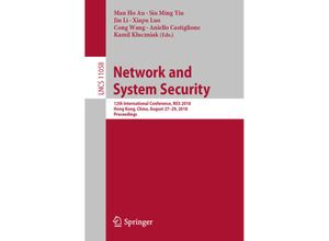 9783030027438 - Network and System Security Kartoniert (TB)