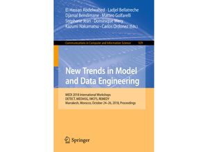 9783030028510 - New Trends in Model and Data Engineering Kartoniert (TB)