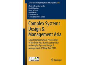 9783030028855 - Complex Systems Design & Management Asia Kartoniert (TB)