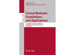 9783030030438 - Formal Methods Foundations and Applications Kartoniert (TB)