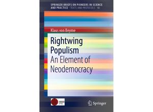 9783030031763 - Rightwing Populism - Klaus von Beyme Kartoniert (TB)