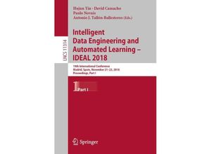 9783030034924 - Intelligent Data Engineering and Automated Learning - IDEAL 2018 Kartoniert (TB)