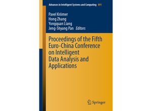 9783030037659 - Proceedings of the Fifth Euro-China Conference on Intelligent Data Analysis and Applications Kartoniert (TB)