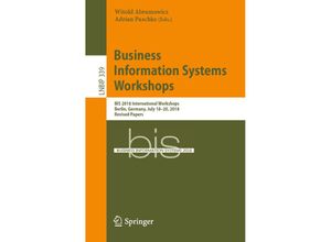 9783030048488 - Business Information Systems Workshops Kartoniert (TB)