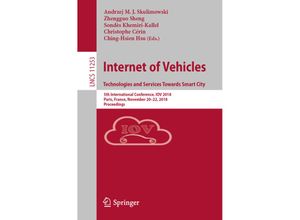 9783030050801 - Internet of Vehicles Technologies and Services Towards Smart City Kartoniert (TB)