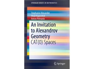 9783030053116 - SpringerBriefs in Mathematics   An Invitation to Alexandrov Geometry - Stephanie Alexander Vitali Kapovitch Anton Petrunin Kartoniert (TB)