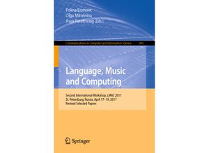 9783030055936 - Language Music and Computing Kartoniert (TB)
