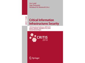 9783030058487 - Critical Information Infrastructures Security Kartoniert (TB)