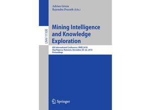 9783030059170 - Mining Intelligence and Knowledge Exploration Kartoniert (TB)