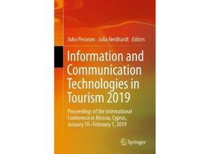 9783030059392 - Information and Communication Technologies in Tourism 2019 Kartoniert (TB)