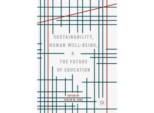 9783030087364 - Sustainability Human Well-Being and the Future of Education Kartoniert (TB)