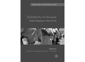 9783030103569 - Palgrave Studies in European Political Sociology   Solidarity in Europe Kartoniert (TB)