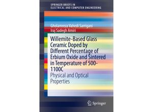 9783030106430 - SpringerBriefs in Electrical and Computer Engineering   Willemite-Based Glass Ceramic Doped by Different Percentage of Erbium Oxide and Sintered in Temperature of 500-1100C - Gholamreza Vahedi Sarrigani Iraj Sadegh Amiri Kartoniert (TB)