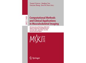 9783030111656 - Computational Methods and Clinical Applications in Musculoskeletal Imaging Kartoniert (TB)