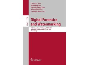 9783030113889 - Digital Forensics and Watermarking Kartoniert (TB)