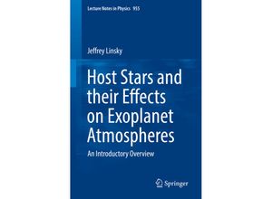 9783030114510 - Host Stars and their Effects on Exoplanet Atmospheres - Jeffrey Linsky Kartoniert (TB)