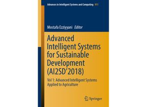 9783030118778 - Advanced Intelligent Systems for Sustainable Development (AI2SD2018) Kartoniert (TB)