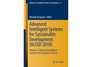 9783030119270 - Advanced Intelligent Systems for Sustainable Development (AI2SD2018) Kartoniert (TB)