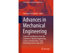 9783030119805 - Lecture Notes in Mechanical Engineering   Advances in Mechanical Engineering Kartoniert (TB)