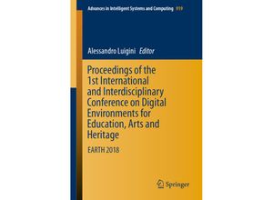 9783030122393 - Proceedings of the 1st International and Interdisciplinary Conference on Digital Environments for Education Arts and Heritage Kartoniert (TB)