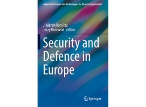 9783030122959 - Advanced Sciences and Technologies for Security Applications   Security and Defence in Europe Kartoniert (TB)