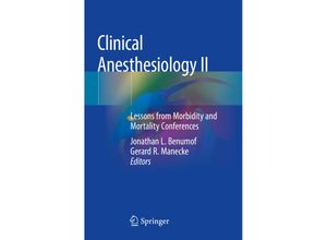 9783030123635 - Clinical Anesthesiology II Kartoniert (TB)