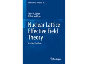 9783030141875 - Nuclear Lattice Effective Field Theory   Lecture Notes in Physics Bd957 - Timo A Lähde Ulf-G Meißner Kartoniert (TB)