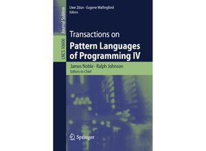 9783030142902 - Transactions on Pattern Languages of Programming IV Kartoniert (TB)