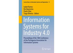 9783030148492 - Information Systems for Industry 40 Kartoniert (TB)