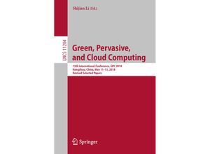 9783030150921 - Green Pervasive and Cloud Computing Kartoniert (TB)