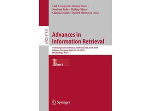 9783030157111 - Advances in Information Retrieval Kartoniert (TB)